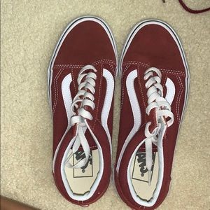 Maroon vans